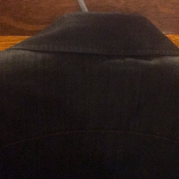 Mens 7 Diamonds Black Denim Shirt - Picture 8 of 8